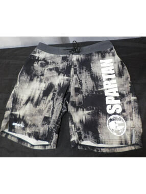 DESIGNER CRAFT SPARTAN ELASTIC WAISTBAND DRAWSTRING GRAY SHORTS MENS SIZE LARGE